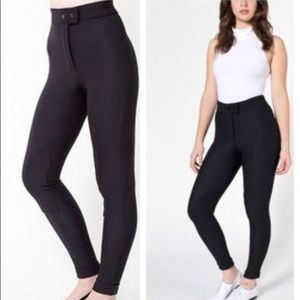 American Apparel Black Riding Pants